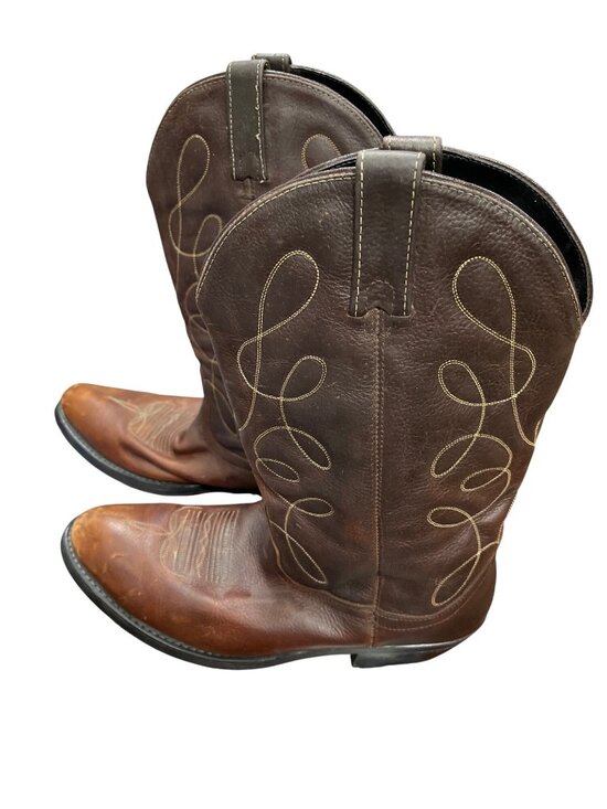 Dan Post mens brown leather embroided cowboy western boots sz 11.5D SKU 10-128 main image 16